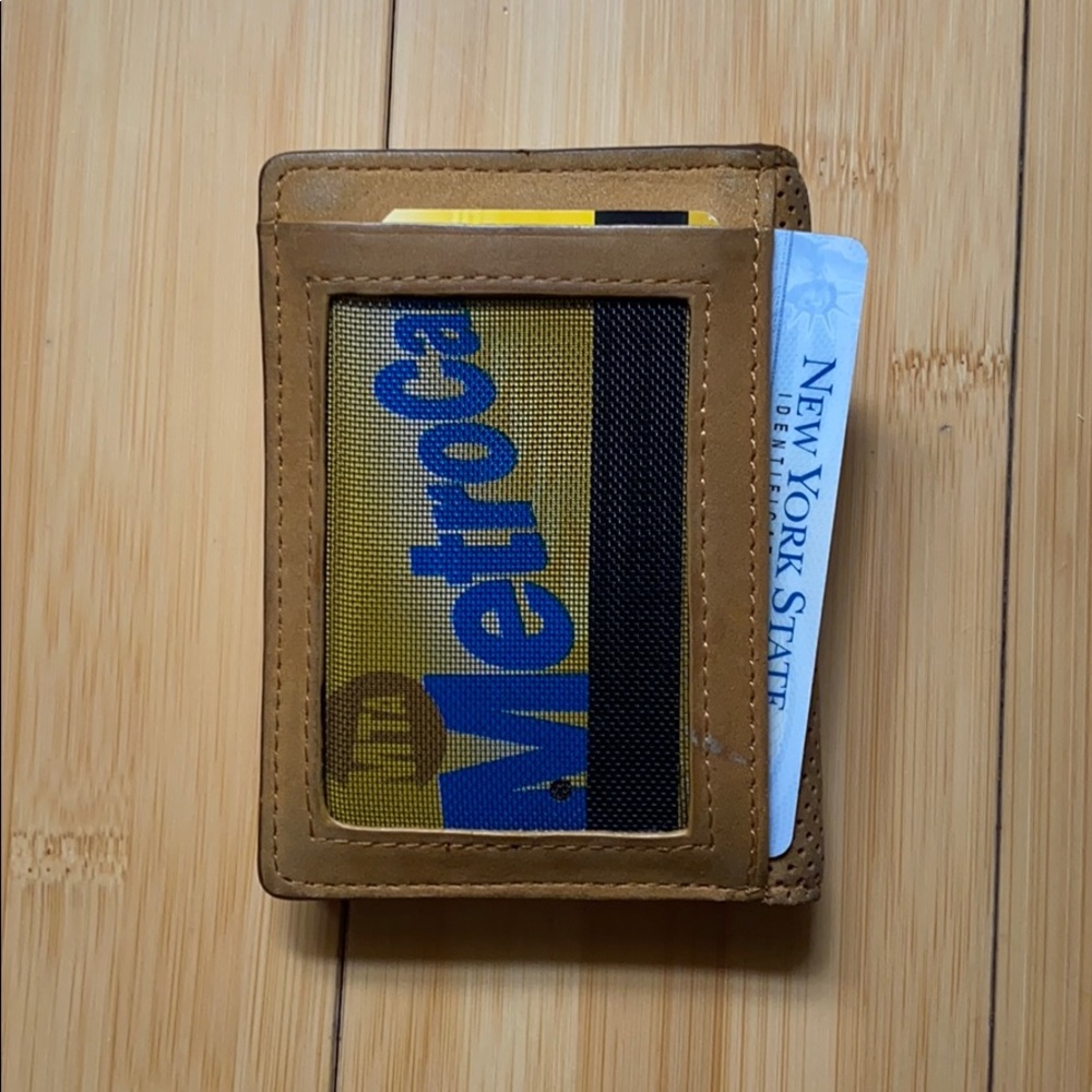 J. Fold slim bi-fold card holder